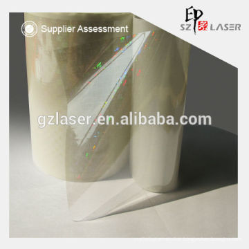 Hot sale 3D transparent hologram lamination film roll